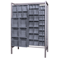 Free-Standing Tip-Out Bins Slider System, 51-1/4" W x 26" D x 77" H, 101 Drawers Auto Electric Service Ltd.