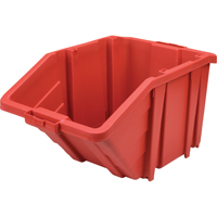 Bac g&eacute;ant en plastique, 15-1/2" la x 13" H x 25" p, Rouge, Capacit&eacute; 200 lb Auto Electric Service Ltd.
