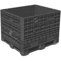 Conteneurs repliables &agrave; usage moyen Bulkpak, 48" lo x 40" la x 34" h, Noir Auto Electric Service Ltd.