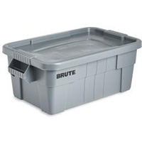 Bac de stockage Brute avec couvercle, 27,88” p x 16,5” la x 10,7" h, Capacit&eacute; 112 lb, Gris Auto Electric Service Ltd.
