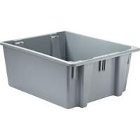 Stack & Nest Palletote Box, 10" x 19.5" x 23.5", Grey Auto Electric Service Ltd.