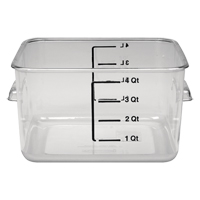 Contenant carr&eacute; &agrave; encombrement r&eacute;duit Rubbermaid, Plastique, Capacit&eacute; de 3,8 L, Transparent Auto Electric Service Ltd.
