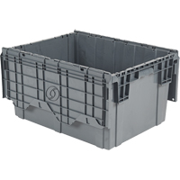 Contenants de distribution Flipak en plastique poly&eacute;thyl&egrave;ne (PE), 27,9" x 20,9" x 15,2", Gris Auto Electric Service Ltd.
