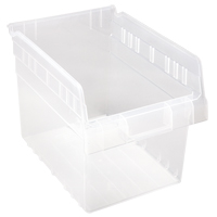 Store-Max Shelf Bins, 8-3/8" W x 8" H x 11-5/8" D, Clear, 44 lbs. Capacity Auto Electric Service Ltd.