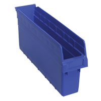 Store-Max Shelf Bins, 4-3/8" W x 8" H x 17-7/8" D, Blue, 56 lbs. Capacity Auto Electric Service Ltd.