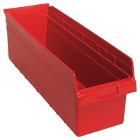 Bacs pour &eacute;tag&egrave;re Store-Max, 8-3/8" la x 8" H x 23-5/8" p, Rouge, Capacit&eacute; 68 lb Auto Electric Service Ltd.