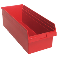 Bacs pour &eacute;tag&egrave;re Store-Max, 11-1/8" la x 8" H x 23-5/8" p, Rouge, Capacit&eacute; 68 lb Auto Electric Service Ltd.