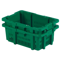 Contenant en plastique Stack-N-Nest pour la manutention des aliments, 16" x 23,9" x 8,8", Vert Auto Electric Service Ltd.
