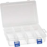 Boîte &agrave; compartiments en plastique, 5,5" la x 7,75" p x 1,75" h, 8 compartiments Auto Electric Service Ltd.