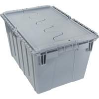 Contenant de distribution en plastique avec dessus basculant, 21,65" x 15,5" x 12,5", Gris Auto Electric Service Ltd.