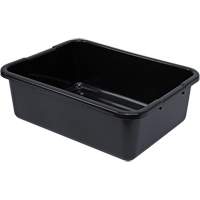 All-Purpose Ribbed-Bottom Storage Tub, 7" H x 15" D x 21" L, Plastic, Black Auto Electric Service Ltd.