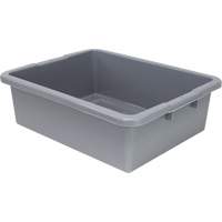 All-Purpose Ribbed-Bottom Storage Tub, 7" H x 17" D x 22" L, Plastic, Grey Auto Electric Service Ltd.