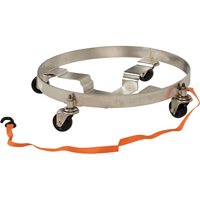 Multi-Tier Drum Dollies, Stainless Steel, 900 lbs. Capacity, 23-1/2" Diameter, Rubber Casters Auto Electric Service Ltd.