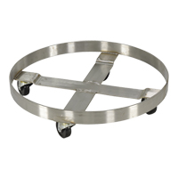 Drum Dollies, Stainless Steel, 800 lbs. Capacity, 23-1/4" Diameter, Rubber Casters Auto Electric Service Ltd.