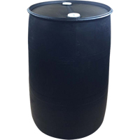Barils en poly&eacute;thyl&egrave;ne, 55 gal. US (45 gal. imp.), Dessus ferm&eacute;, Noir Auto Electric Service Ltd.