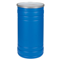 Barils en poly&eacute;thyl&egrave;ne, 15,5 gal. US (12,91 gal. imp.), Dessus ouvert, Bleu Auto Electric Service Ltd.