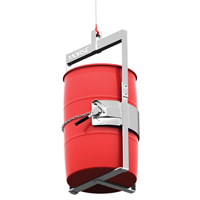 Stainless Steel Below-Hook Drum Lifter, 30 - 55 US Gal. (25 - 45 Imperial Gal.), 1000 lbs./454 kg Cap. Auto Electric Service Ltd.