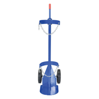 Gas Cylinder Cart, Rubber Wheels, 12" W x 15-1/2" L Base, 500 lbs. Auto Electric Service Ltd.