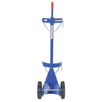 Gas Cylinder Cart, Rubber Wheels, 12" W x 15-1/2" L Base, 500 lbs. Auto Electric Service Ltd.