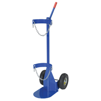 Gas Cylinder Cart, Pneumatic Wheels, 12" W x 15-1/2" L Base, 500 lbs. Auto Electric Service Ltd.