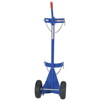 Gas Cylinder Cart, Pneumatic Wheels, 12" W x 15-1/2" L Base, 500 lbs. Auto Electric Service Ltd.