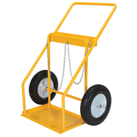 Gas Cylinder Cart, Rubber Wheels, 22" W x 14-1/8" L Base, 250 lbs. Auto Electric Service Ltd.