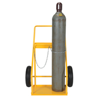 Gas Cylinder Cart, Rubber Wheels, 22" W x 14-1/8" L Base, 250 lbs. Auto Electric Service Ltd.