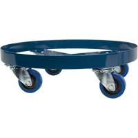 Drum Dolly, Steel, 1400 lbs. Capacity, 24" Diameter, Blue Elastic Casters Auto Electric Service Ltd.