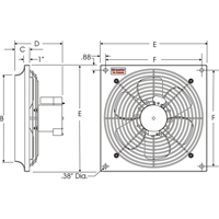 All Purpose Wall Fans, Commercial, 2 Speed, 18" Diameter Auto Electric Service Ltd.