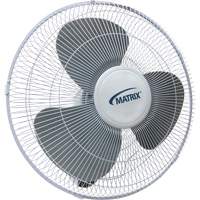 Wall Mount Oscillating Fan, Commercial, 3 Speed, 16" Diameter Auto Electric Service Ltd.