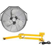 Industrial Workstation Fan Kit with Double Locking Arm, Industrial, 3 Speed, 18" Diameter Auto Electric Service Ltd.