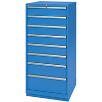 Drawer Cabinets, 8 Drawers, 28-1/4" W x 28-1/2" D x 59-1/2" H, Bright blue Auto Electric Service Ltd.