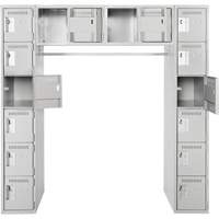 Assembled Archettes Clean Line Economy Lockers, 16 -tier, Bank of 3, 18" x 72" x 12", Steel Auto Electric Service Ltd.