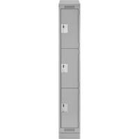 Casiers Clean Line, 3 niveaux, 12" x 18" x 82", Acier, Gris, Rivet (assembl&eacute;) Auto Electric Service Ltd.