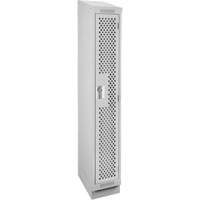 Clean Line Lockers, 12" x 18" x 82", Steel, Grey, Rivet (Assembled), Perforated Auto Electric Service Ltd.