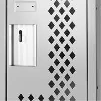 Clean Line Lockers, 12" x 12" x 72", Steel, Grey, Rivet (Assembled), Perforated Auto Electric Service Ltd.