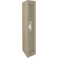 Clean Line Lockers, 12" x 15" x 72", Steel, Beige, Rivet (Assembled), Perforated Auto Electric Service Ltd.