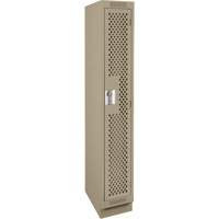 Clean Line Lockers, 12" x 12" x 76", Steel, Beige, Rivet (Assembled), Perforated Auto Electric Service Ltd.
