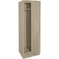 Clean Line Lockers, Bank of 2, 24" x 12" x 76", Steel, Beige, Rivet (Assembled), Perforated Auto Electric Service Ltd.