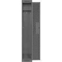 Clean Line Lockers, 12" x 15" x 72", Steel, Charcoal, Rivet (Assembled), Perforated Auto Electric Service Ltd.