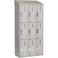 Concorde Heavy-Duty Lockers, 3 -tier, Bank of 3, 36" x 18" x 78", Steel, Grey, Welded (Assembled) Auto Electric Service Ltd.
