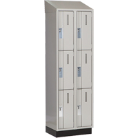 Concorde Heavy-Duty Lockers, 3 -tier, Bank of 2, 24" x 18" x 82", Steel, Grey, Welded (Assembled) Auto Electric Service Ltd.