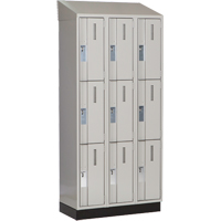 Casiers robustes Concorde, 3 niveaux, Bloc de 3, 36" x 18" x 82", Acier, Gris, Soud&eacute; (assembl&eacute;) Auto Electric Service Ltd.