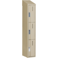 Concorde Heavy-Duty Lockers, 3 -tier, 12" x 18" x 78", Steel, Beige, Welded (Assembled) Auto Electric Service Ltd.