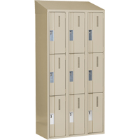 Concorde Heavy-Duty Lockers, 3 -tier, Bank of 3, 36" x 18" x 78", Steel, Beige, Welded (Assembled) Auto Electric Service Ltd.