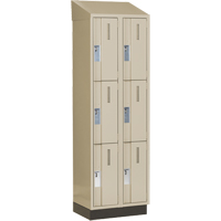 Concorde Heavy-Duty Lockers, 3 -tier, Bank of 2, 24" x 18" x 82", Steel, Beige, Welded (Assembled) Auto Electric Service Ltd.