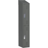 Concorde Heavy-Duty Lockers, 2 -tier, 12" x 18" x 78", Steel, Charcoal, Welded (Assembled) Auto Electric Service Ltd.