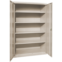 Deep Hi-Boy Storage Cabinet, Steel, 4 Shelves, 72" H x 36" W x 24" D, Beige Auto Electric Service Ltd.