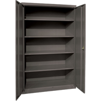 Deep Hi-Boy Storage Cabinet, Steel, 4 Shelves, 72" H x 36" W x 24" D, Charcoal Auto Electric Service Ltd.