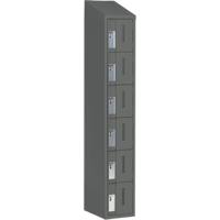 Concorde Heavy-Duty Lockers, 6 -tier, 12" x 18" x 78", Steel, Charcoal, Welded (Assembled) Auto Electric Service Ltd.